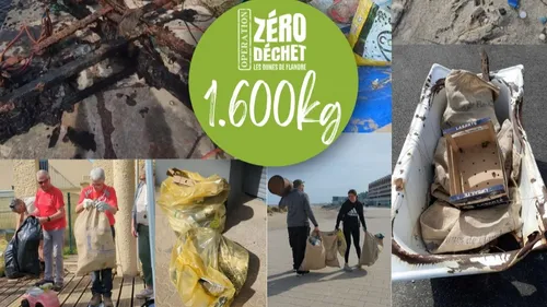 1 600 kg de déchets ramassés samedi de Dunkerque à Bray-Dunes