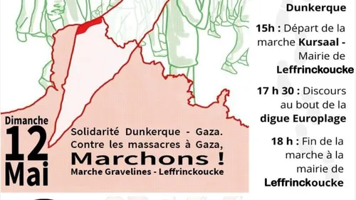 Une marche pour Gaza dans le Dunkerquois