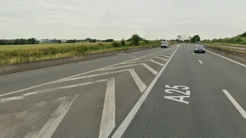 Une course poursuite sur l'A25 entre Dunkerque et Lomme