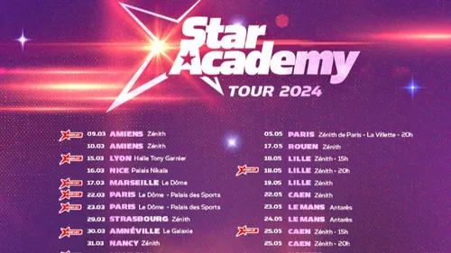 Star Academy : une tournée gigantesque avec 6 dates dans la région