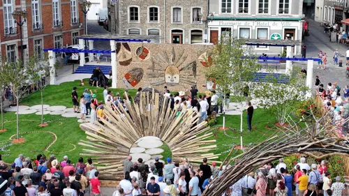 Boulogne-sur-Mer : le jardin éphémère, vue du ciel