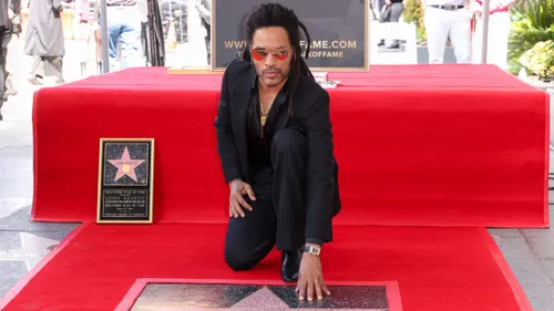 Lenny Kravitz a désormais son étoile à Hollywood