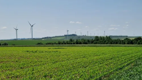 Plus petit, mais avec la même énergie, le parc éolien de...