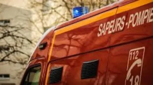 Belle-et-Houllefort : une voiture en feu sur la N42