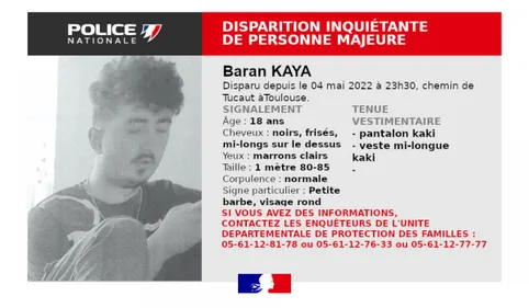 Avez-vous aperçu ce jeune homme autour de Toulouse ?