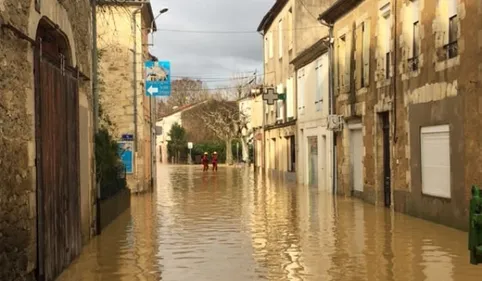 Inondations dans le Gers : Vic-Fezensac sous l'eau