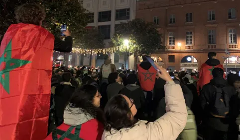 Mondial 2022. La liesse des supporters marocains de Toulouse après...