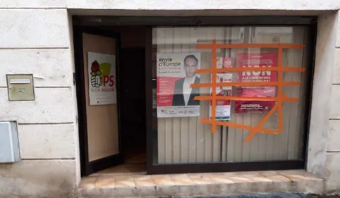 Le local du PS de Castres vandalisé