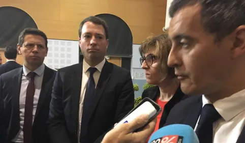 Gérald Darmanin face aux élus à Rabastens