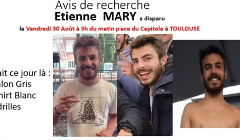 Disparition d'Etienne Mary: une information judiciaire ouverte