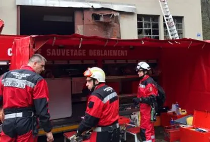 Les pompiers de la région en exercice à Mazamet