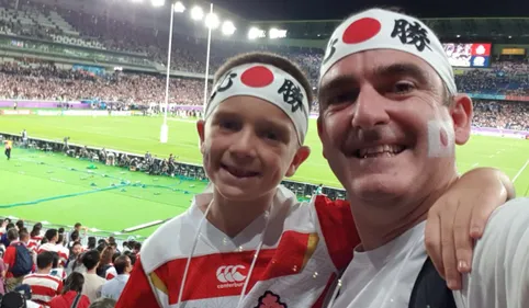 Frédéric et Nathan au Japon pour la Coupe du Monde