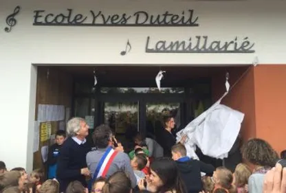 L'école Yves Duteil inaugurée à Lamillarié