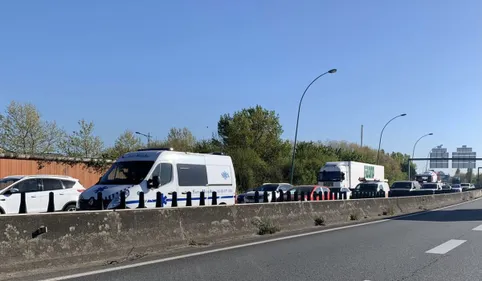 Opération escargot des forains près de Toulouse mercredi 