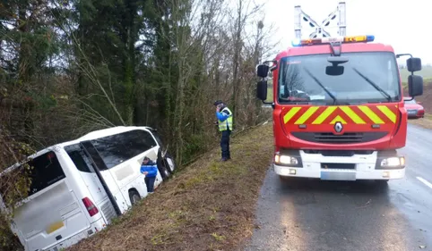 Accident de bus scolaire ce vendredi matin à Teillet