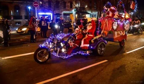 Retour de la balade des motards au grand coeur à Toulouse 