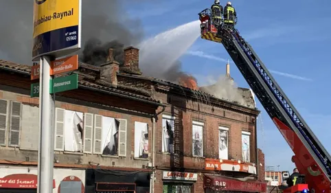 Un incendie dans un immeuble squattée à Toulouse : le secteur de...