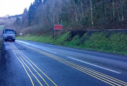 Une route chauffante testée à Lacaune