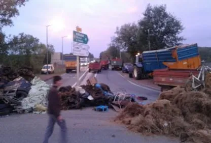 Les agriculteurs ont bloqué Caussade