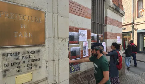 Soutien aux zadistes de NDDL ce matin à Albi