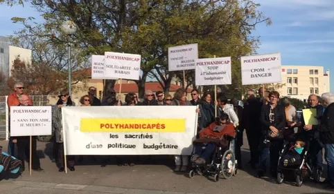 Mobilisation à Perpignan : "Polyhandicapés, les sacrifiés d'une...