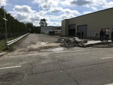 Séméac : le mur a été démoli ce matin 