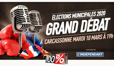 Carcassonne: le grand débat des municipales Mardi 10 Mars sur 100%