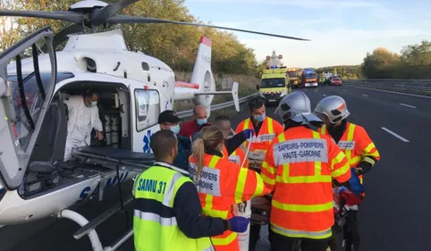 Choc entre un bus et une voiture sur l'A62 : deux blessés graves et...