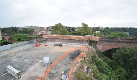 Albi: le chantier de la passerelle en bonne voie