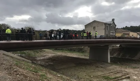 Après des mois de travaux, le nouveau pont de Villegailhenc ouvre à...