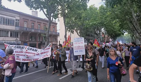 Les soignants dans la rue en Occitanie