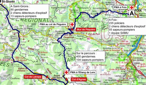 Le Tour de France sous haute sécurité le 14 juillet 