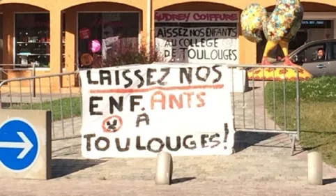 Le blocus se poursuit à l'école de Pollestres