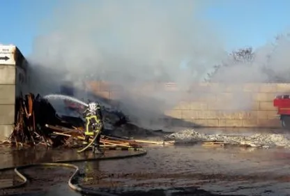 Incendie à la déchetterie de Varilhes 