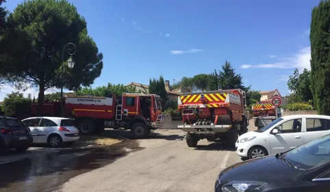 Un incendie à Montolieu au nord-ouest de Carcassonne