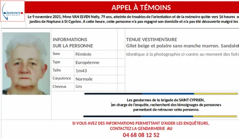 Saint-Cyprien : une femme de 79 ans portée disparue