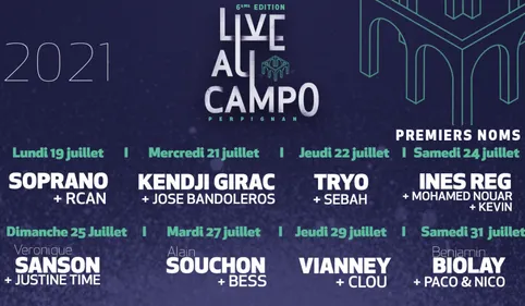 Festival Live au Campo à Perpignan : une programmation 100% française