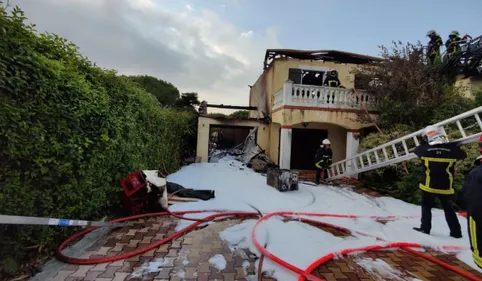 Une maison victime des flammes près de Toulouse