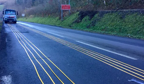 La "route chauffante" de Lacaune pas si chauffante que ça