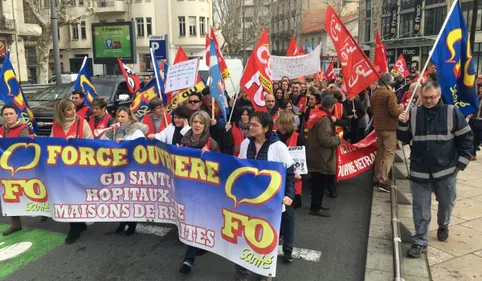 Perpignan : le personnel des EHPAD dans la rue ce matin 