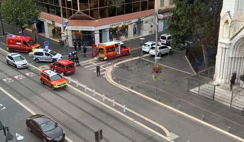 Une attaque au couteau à Nice près d'une église : 3 morts et...