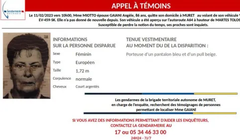 L'octogénaire de Muret disparue samedi a été retrouvée morte en...