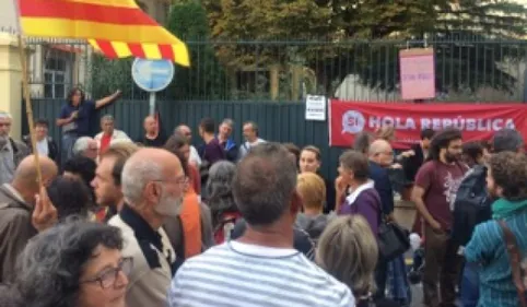 Des centaines de Roussillonnais manifestent pour la Catalogne