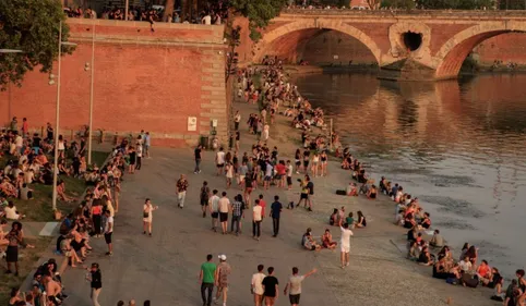 Les attroupements continuaient à Toulouse : les berges désormais...