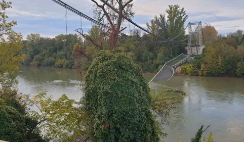 Un pont suspendu s’effondre au nord de Toulouse : 2 morts et des...