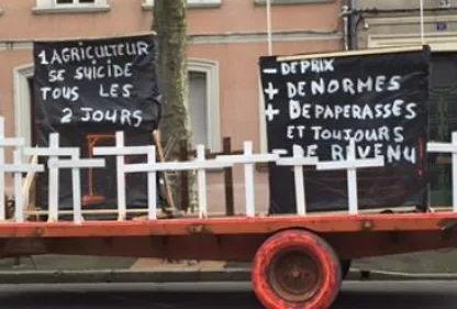 Albi paralysée par les agriculteurs 