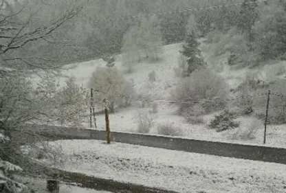 La neige au dessus de Quillan