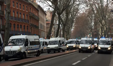 Exclu 100% : 1500 policiers et gendarmes mobilisés à Toulouse pour...