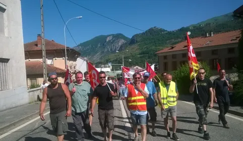 Fin de la grève aux Talcs de Luzenac  