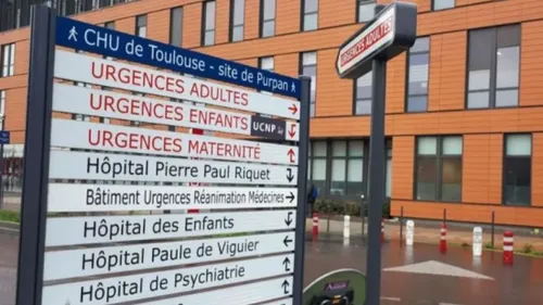 Toulouse: les soignants du service réanimation pédiatrique de...